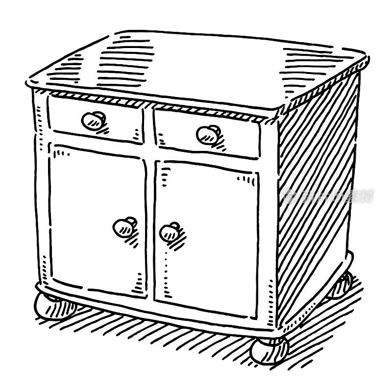 Cabinet Furniture Drawing